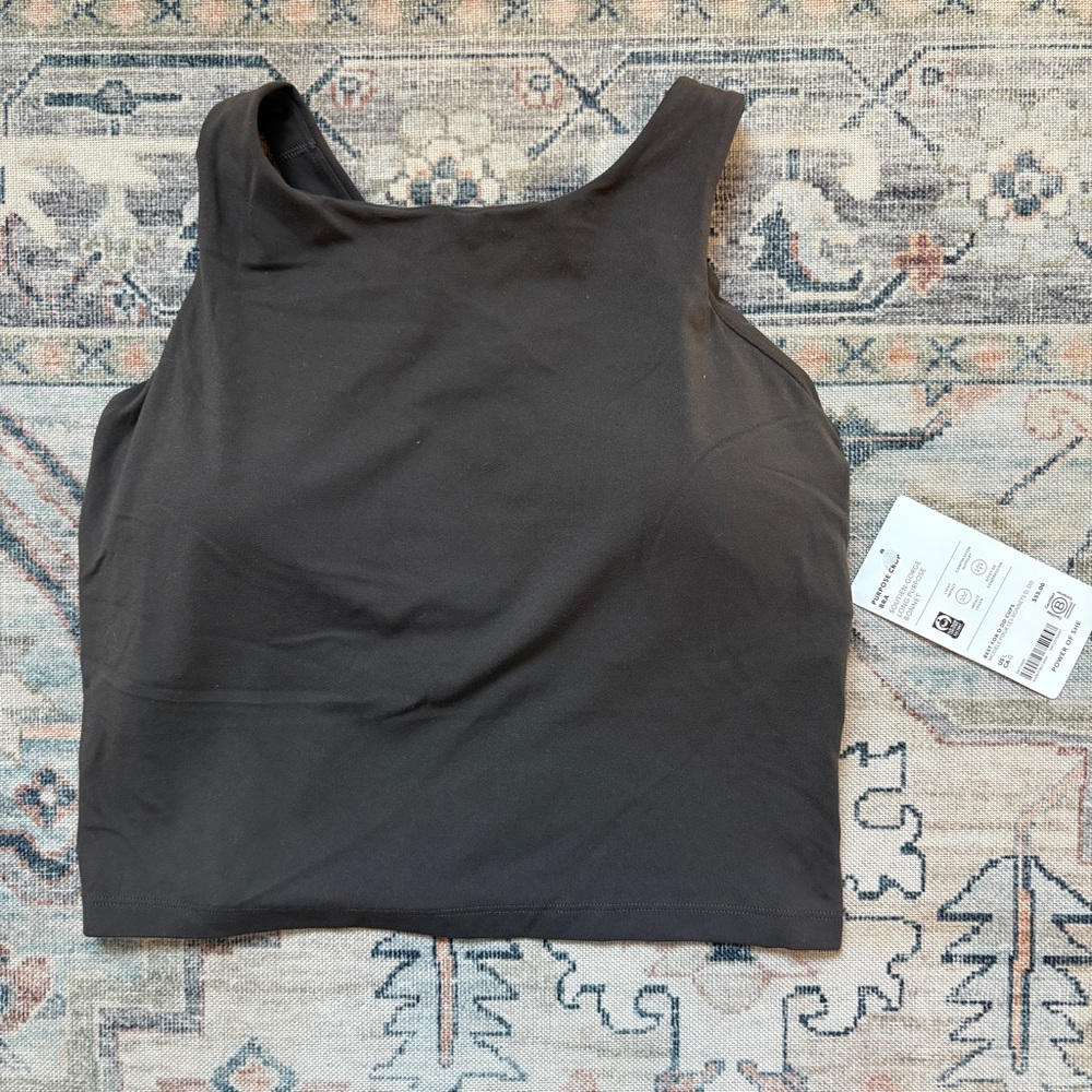 Athleta Truffle Purpose Crop D/DD Bra Tank